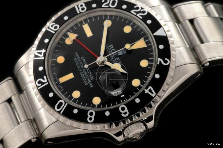 0906 ROLGMT016C – Vintage GMT SS Black Bezel Swiss Eta 2836- Versatile 962